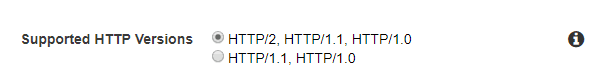 Supported HTTP Versions
